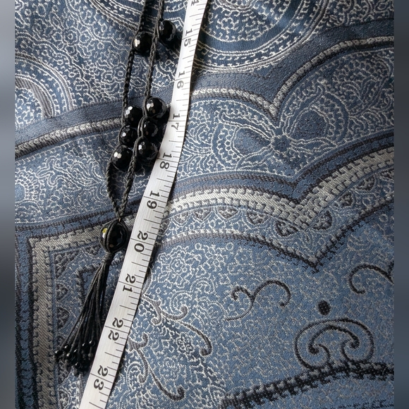 Long Black Beaded Necklace - Picture 7 of 8